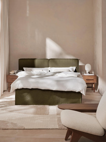 Westwing Collection Bouclé-Boxspringbett Lennon Meist gekauft