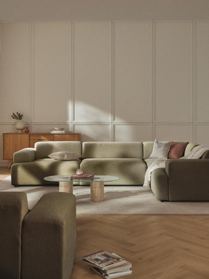 Westwing Collection Großes Ecksofa Melva (4-Sitzer) Sonderangebot