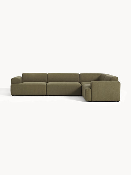 Westwing Collection Großes Ecksofa Melva (4-Sitzer) Sonderangebot