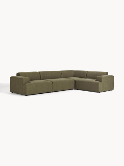 Westwing Collection Großes Ecksofa Melva (4-Sitzer) Sonderangebot