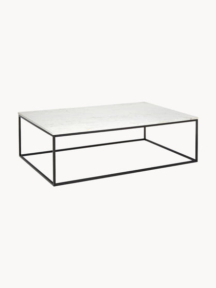 Westwing Collection Großer Marmor-Couchtisch Alys
