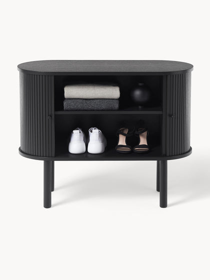 Westwing Collection Kleines Sideboard Calary mit geriffelter Front Saisonale Angebote