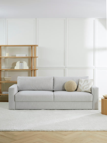 Westwing Collection Schlafsofa Tasha (3-Sitzer) mit Stauraum Räumungsverkauf