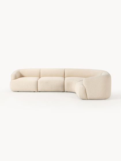 Westwing Collection Modulares Bouclé-Ecksofa Sofia (4-Sitzer) Sonderangebote