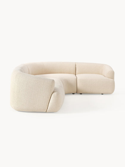 Westwing Collection Modulares Bouclé-Ecksofa Sofia (4-Sitzer) Sonderangebote