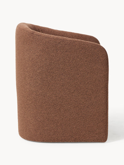 Westwing Collection Bouclé-Armlehnstuhl Mairo Begrenzte Freigabe