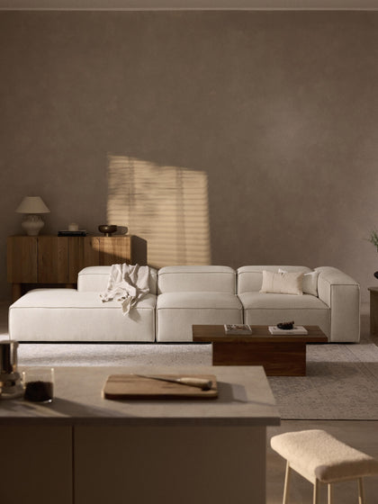 Westwing Collection Mittelmodul Lennon aus Leinen-Mix Sonderangebot der Fabrik