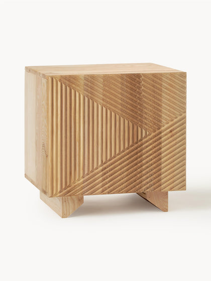 Westwing Collection Nachttisch Louis aus Eschenholz