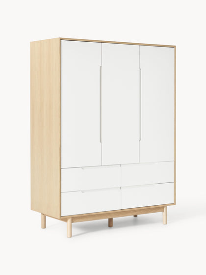 Westwing Collection Kleiderschrank Cassy 3-türig