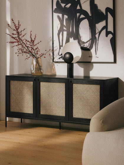 Westwing Collection Sideboard Vienna mit Wiener Geflecht Speichern exportieren