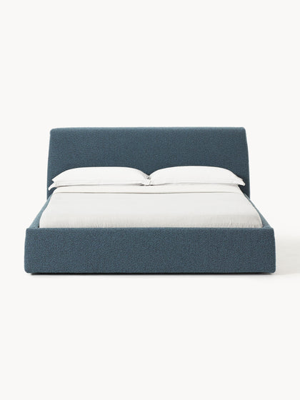 Westwing Collection Bouclé-Polsterbett Cloud mit Stauraum zollfrei