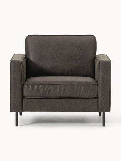 Westwing Collection Sessel Hunter aus recyceltem Leder Günstiger Verkauf