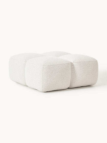 Westwing Collection Sofa-Hocker Tayla aus Bouclé