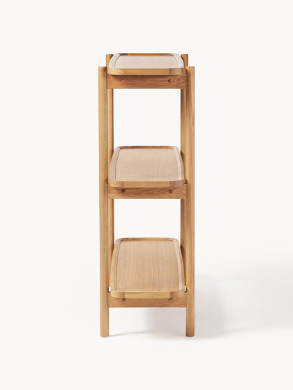 Westwing Collection Niedriges Holz-Regal Libby Neueste Stile