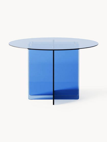 Westwing Collection Runder Glas-Esstisch Anouk Ø 100 cm Letzte 2 Tage
