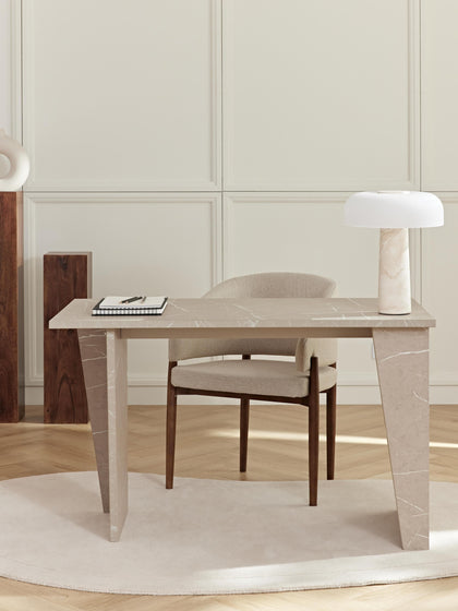 Westwing Collection Schreibtisch Liam in Travertin-Optik Nur noch ein Tag übrig