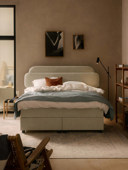 Westwing Collection Boxspringbett Enrica mit Stauraum Riesige Rabatte