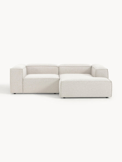 Westwing Collection Modulares Ecksofa Lennon aus Bouclé