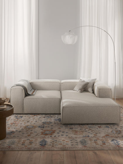 Westwing Collection Modulares Ecksofa Lennon aus Bouclé Im Verkauf