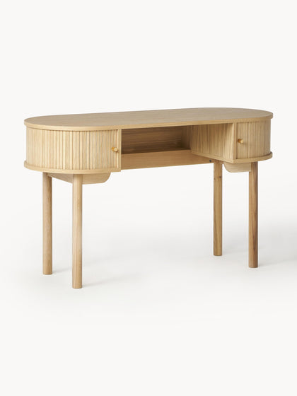 Westwing Collection Schreibtisch Calary mit geriffelter Front Hotsell