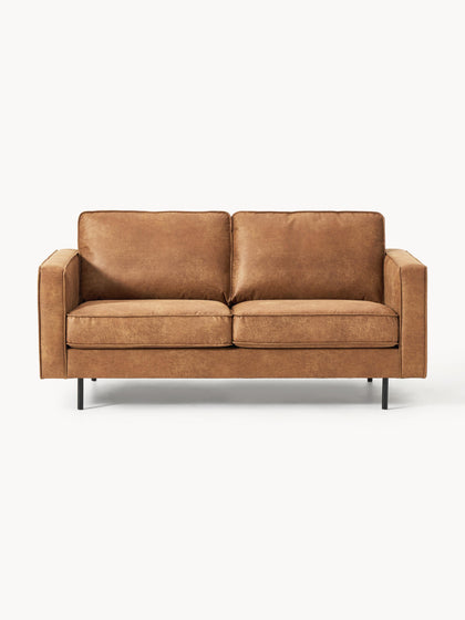 Westwing Collection Sofa Hunter (2-Sitzer) aus recyceltem Leder