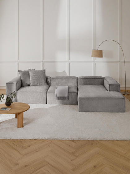 Westwing Collection Modulares Ecksofa Lennon aus Cord Günstig kaufen