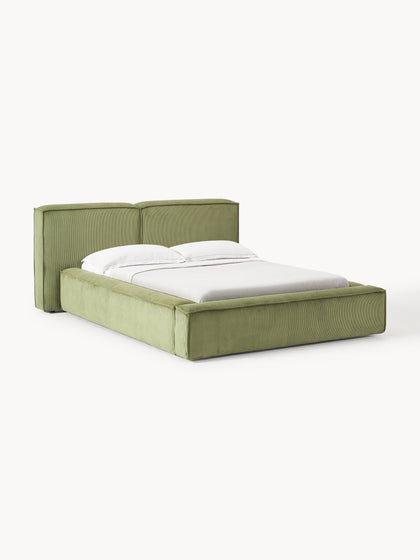 Westwing Collection Polsterbett Lennon aus Cord mit Stauraum Exklusivangebot