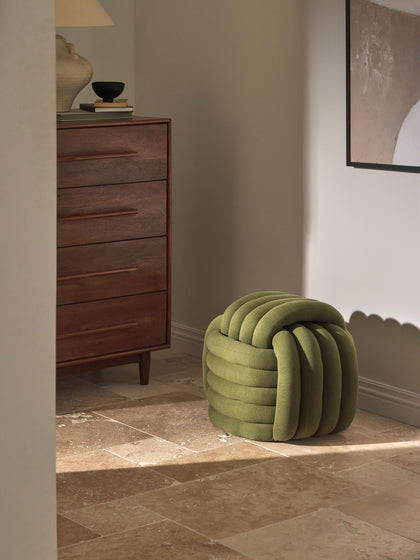 Westwing Collection Knoten-Pouf Twist Black Friday