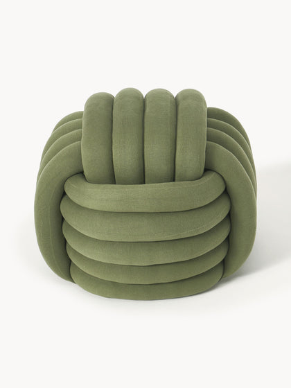 Westwing Collection Knoten-Pouf Twist Black Friday