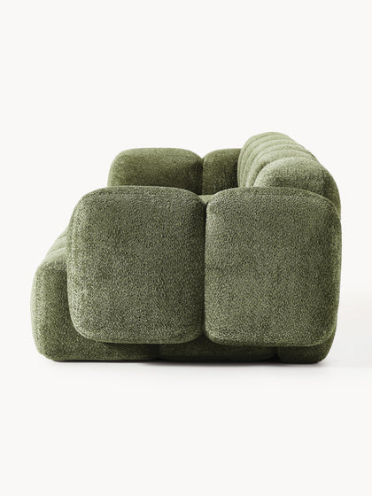 Westwing Collection Modulares Sofa Tayla (4-Sitzer) aus Teddy-Bouclé Vatertagsangebot