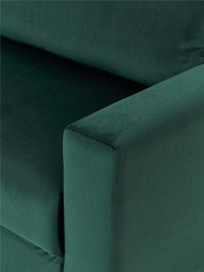 Westwing Collection Samt-Schlafsofa Tasha (3-Sitzer) mit Stauraum Jubiläumsangebot