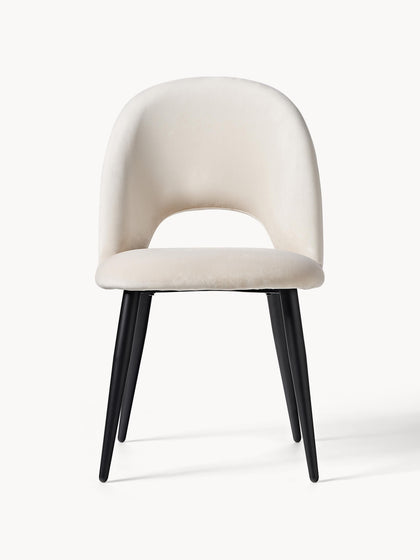Westwing Collection Samt-Polsterstuhl Rachel Zeitlich begrenztes Angebot