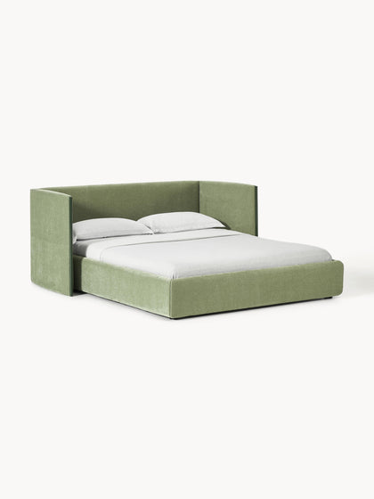 Westwing Collection Polsterbett Otis mit klappbarem Kopfteil Saisonale Angebote