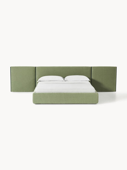 Westwing Collection Polsterbett Otis mit klappbarem Kopfteil Saisonale Angebote