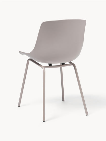 Westwing Collection Kunststoffstühle Dave mit Metallbeinen 2 Stück Räumungsverkauf