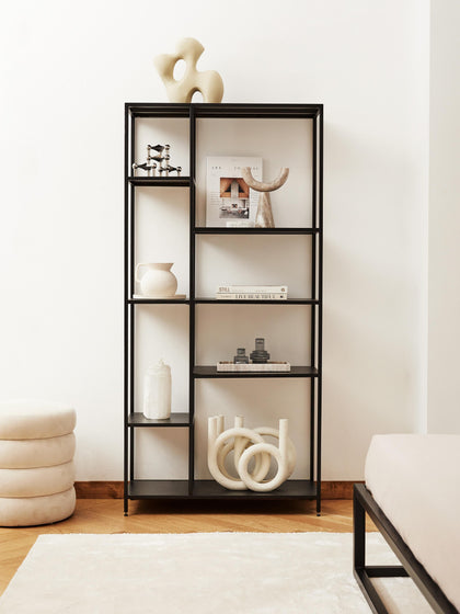 Westwing Collection Hohes Metall-Regal Neptun Kauf eins, bekomm eins gratis