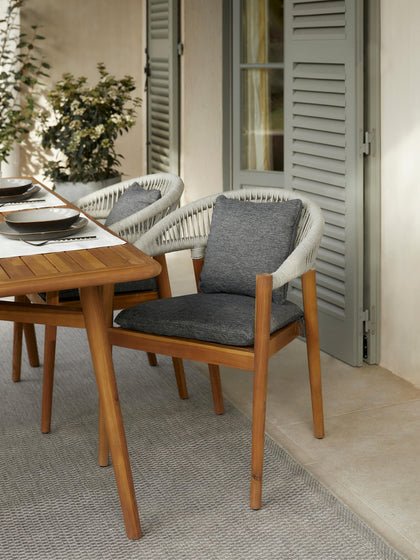 Westwing Collection Gartenstühle Marc aus Akazienholz 2 Stück Wochenangebot