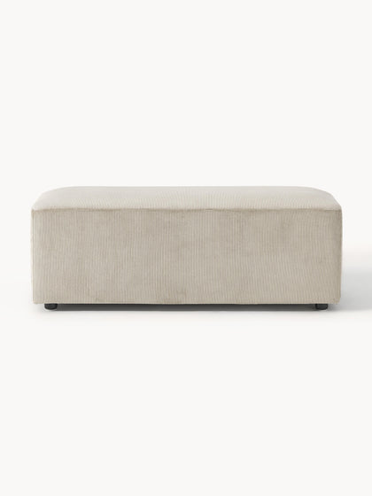 Westwing Collection XL-Hocker Melva aus Cord B 116 x T 42 cm Letzte 3 Tage