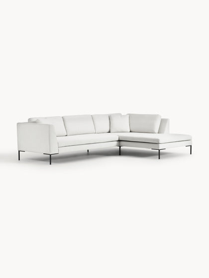 Westwing Collection Ecksofa Emma mit Metall-Füßen Neueste Stile