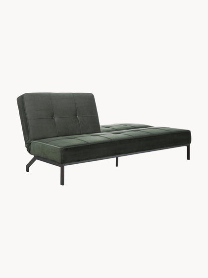 Westwing Collection Samt-Schlafsofa Perugia (3-Sitzer) 50% Rabatt für begrenzte Zeit