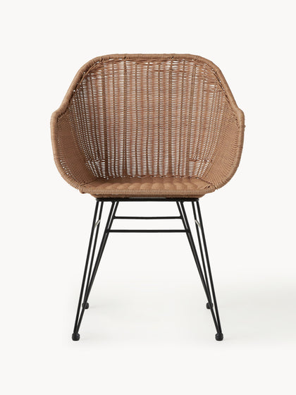 Westwing Collection Polyrattan-Armlehnstühle Costa 2 Stück Angebote
