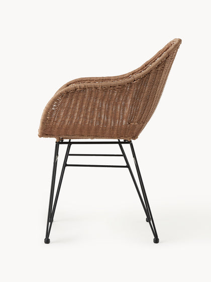 Westwing Collection Polyrattan-Armlehnstühle Costa 2 Stück Angebote