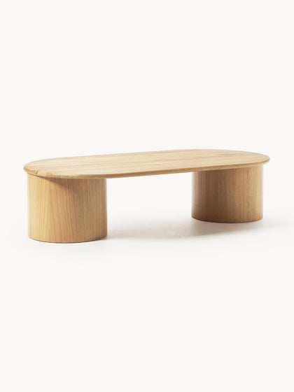 Westwing Collection Ovaler Couchtisch Didi aus Eichenholz