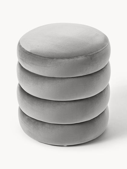 Westwing Collection Samt-Polsterhocker Alto Fabrikpreis