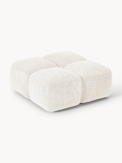 Westwing Collection Sofa-Hocker Tayla aus Teddy-Bouclé Flash Sale
