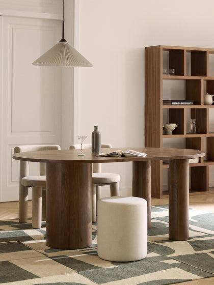 Westwing Collection Ovaler Esstisch Dunia aus Eichenholz 180 x 110 cm Cyber Monday