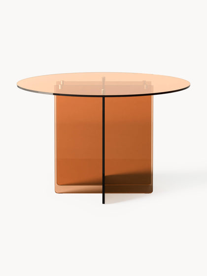 Westwing Collection Runder Glas-Esstisch Anouk Ø 100 cm Valentinstagsangebot