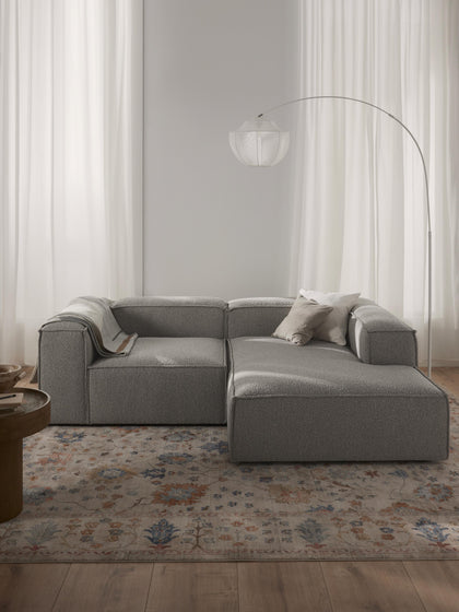 Westwing Collection Modulares Ecksofa Lennon aus Bouclé Sonderangebote