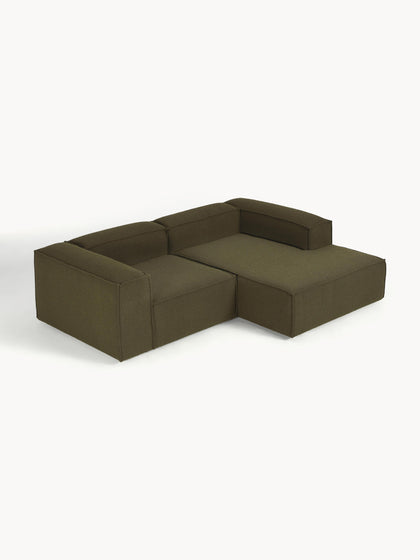 Westwing Collection Modulares Ecksofa Lennon aus Bouclé Kostenlose Rückgabe