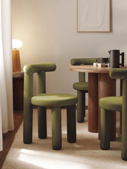Westwing Collection Samt-Polsterstuhl Calan Begrenzte Freigabe